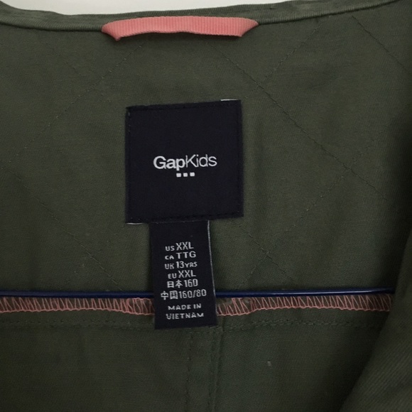 Army Green GapKids Jacket - Picture 3 of 4